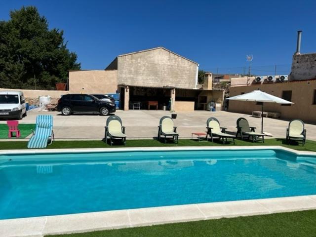 Villa Rural Con Amplia Piscina Campillo de Altobuey Ngoại thất bức ảnh